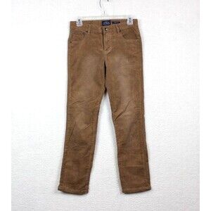 Lucky Brand Girl's Size 14 Brown Corduroy Cooper Slim Straight Leg Pants